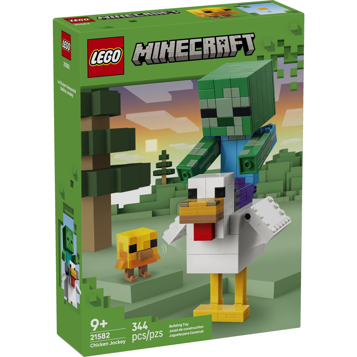 LEGO Minecraft Chicken Jockey Building Toy 21582, Ages 9+