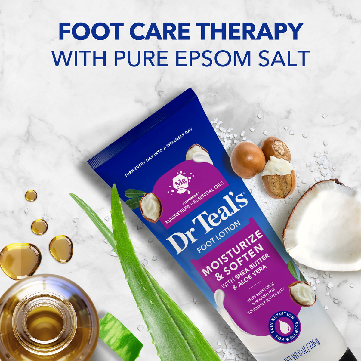 Dr Teal's Shea Enriched Foot Cream, 8 oz