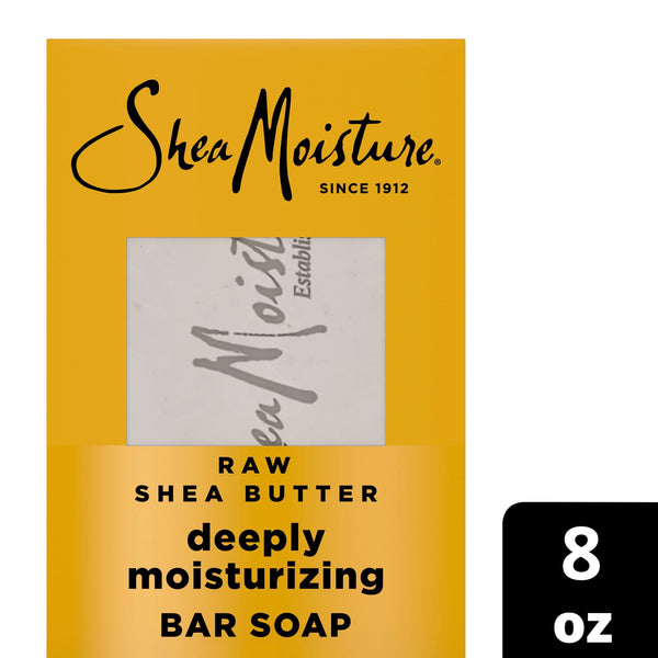 SheaMoisture Bar Soap Moisturize And Restore Dry Skin Raw Shea Butter Deeply Moisturizing Bar Soap With 24h Shea Moisture Nutrients For Healthy
