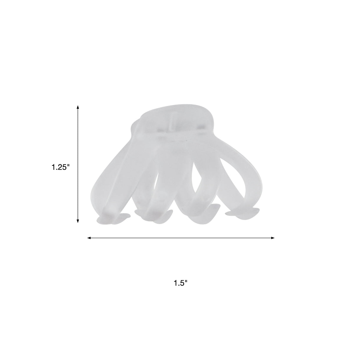 Scunci Octopus Claw Clip, Assorted Sizes, Multicolor, 6 Count