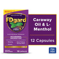 FDgard Digestive Health Supplement with Caraway Oil & L-Menthol for Occasional Nausea, Bloating & Upset Stomach†, 12ct (Packaging May Vary)