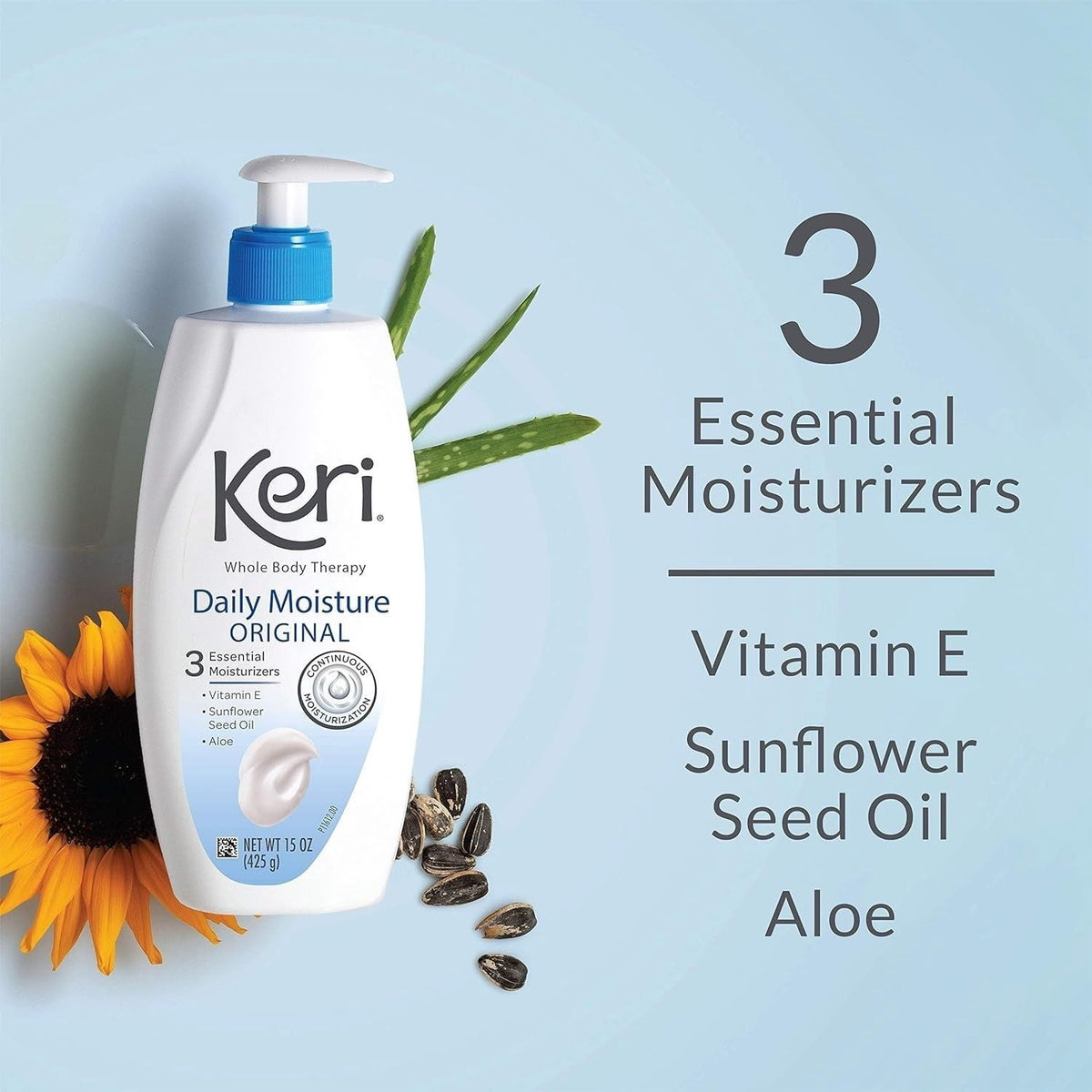 Keri Whole Body Therapy Daily Moisture Original Lotion, 20 oz