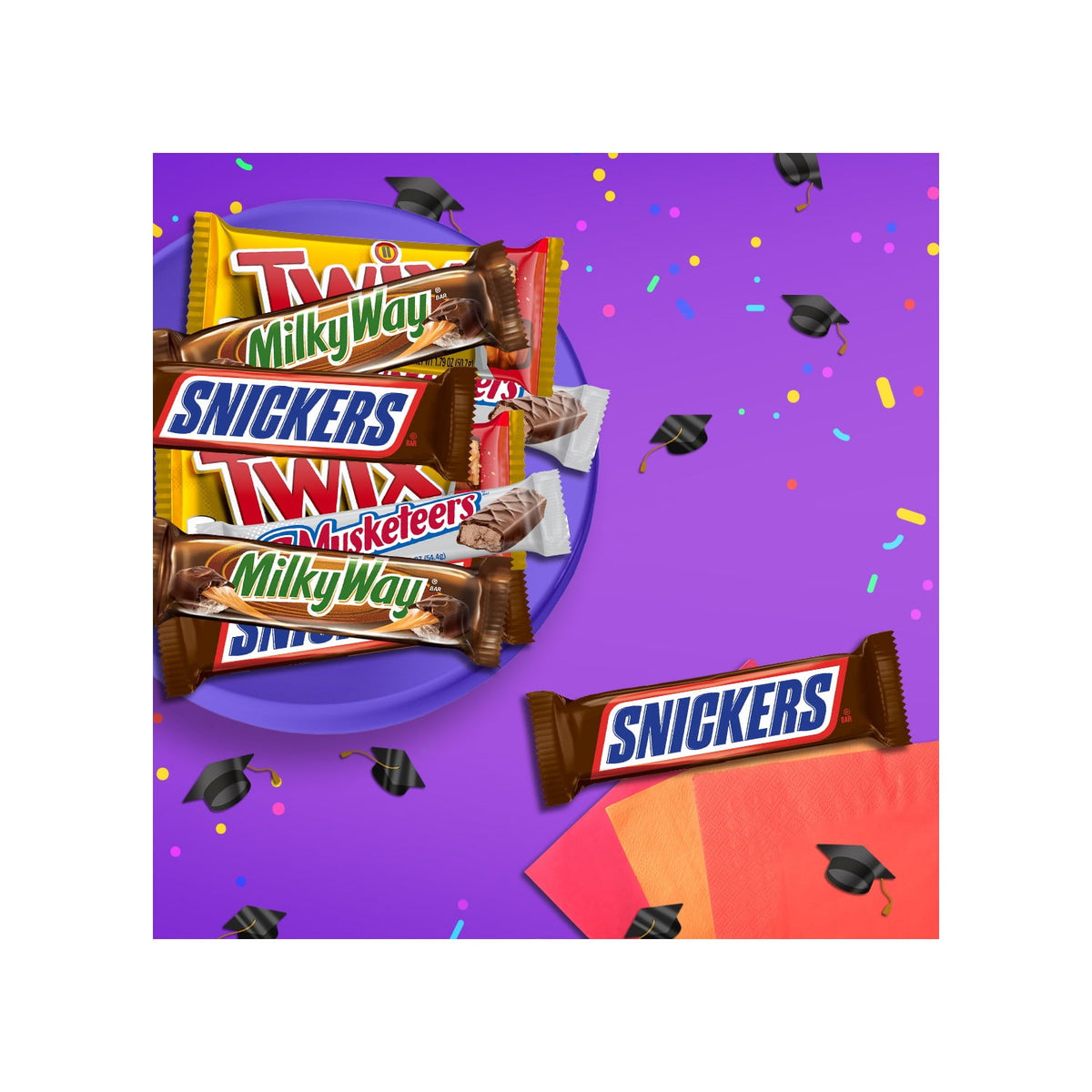 Snickers, Twix, Milky Way & More Assorted Milk Chocolate Candy Bars - 18 Bars