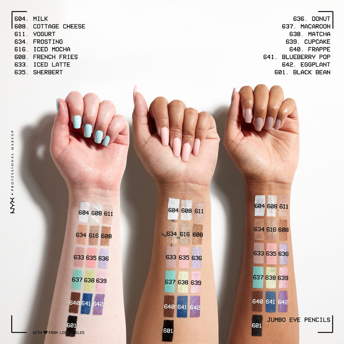 NYX Professional Makeup Jumbo All-in-One Eye Shadow and Eye Pencil Makeup, Milk