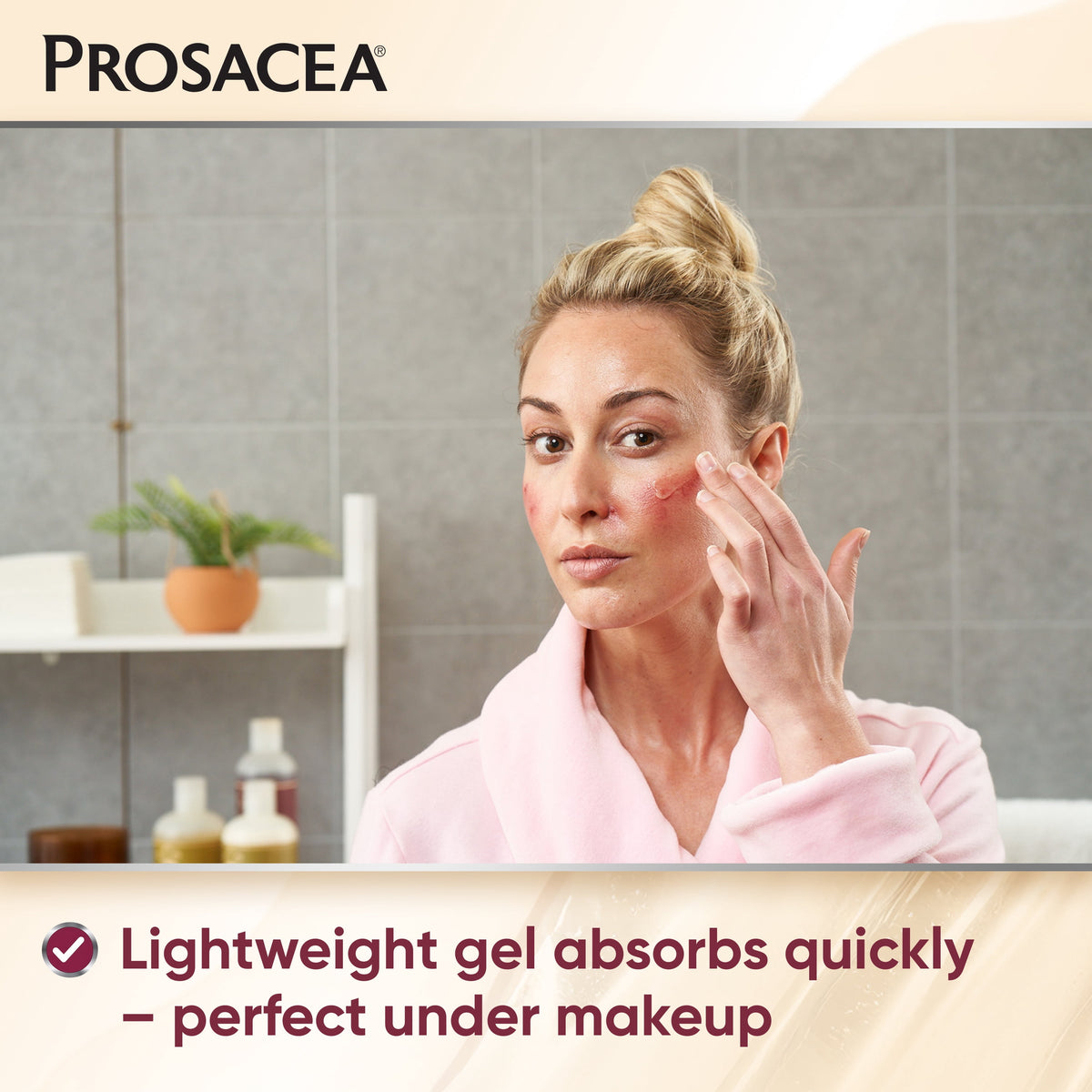 Prosacea Gel for Rosacea Redness, Pimples, and Irritation, Sulphur 1x, 0.75 oz Tube
