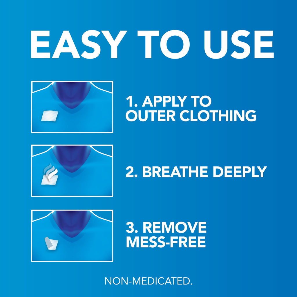 Vicks VapoPatch, Non-Medicated Wearable Aroma Patch, Soothing Vicks Vapors, 5 count
