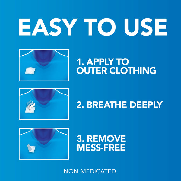 Vicks VapoPatch, Non-Medicated Wearable Aroma Patch, Soothing Vicks Vapors, 5 count
