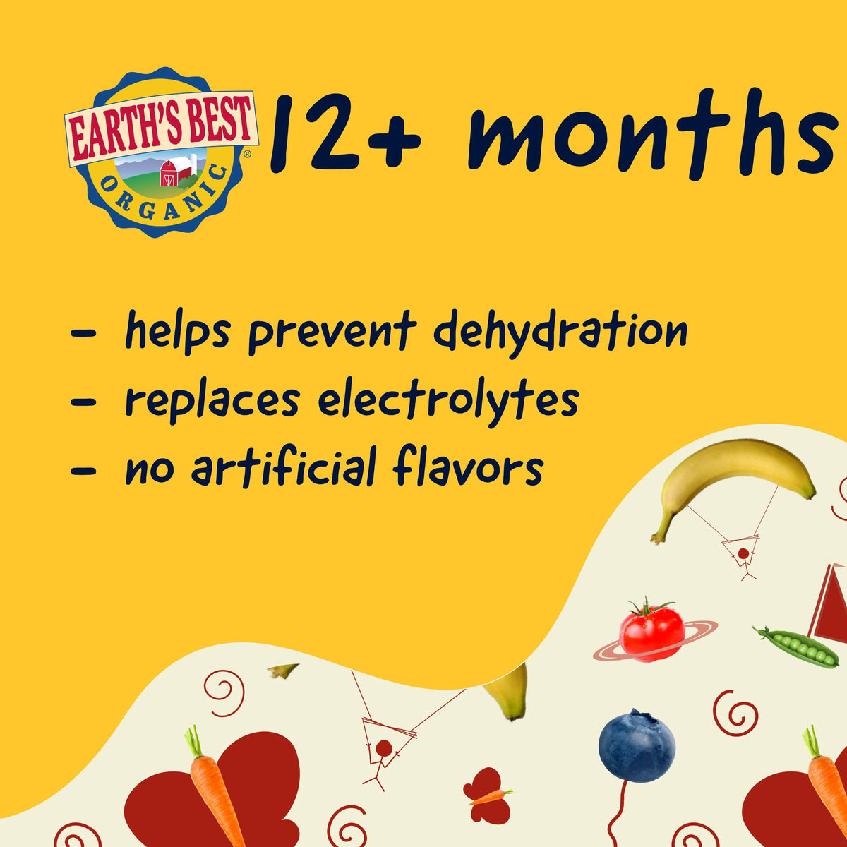 Earth's Best Organic Electrolyte Solution, Apple Citrus, 1 Liter