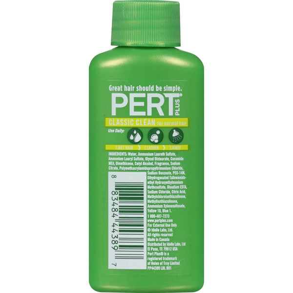 Pert Plus 2-in-1 Shampoo & Conditioner, Classic Clean, 1.7 oz - OTC Shoppe Express