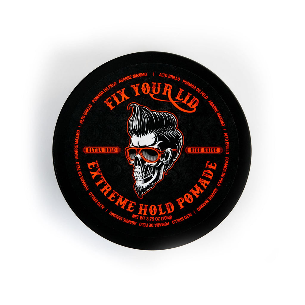 Fix Your Lid Extreme Hold Pomade, Ultra Hold High Shine Styling Hair pomade for Men, 3.75 Oz