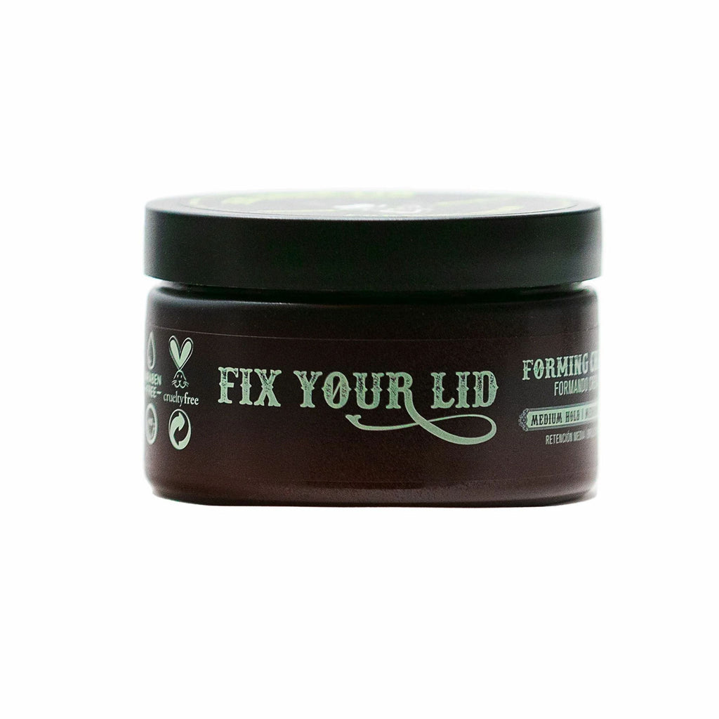 Fix Your Lid Forming Shine Enhancing Hair Styling Cream, Medium Hold & Shine, Cruelty-Free 3.75 Oz