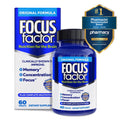 FOCUS FACTOR Original (60 Count) - Brain Health Supplement with Vitamins B6, B12, D, Bacopa Monnieri