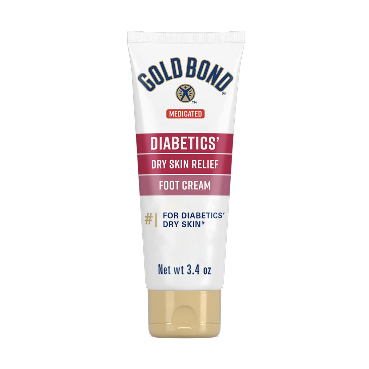 Gold Bond Ultimate Foot Cream, Diabetics' Dry Skin Relief, 3.4oz Tube