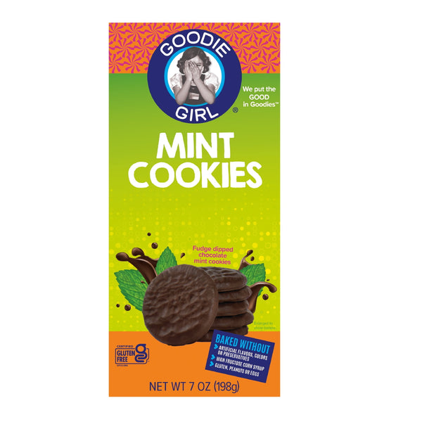 Goodie Girl Mint Cookies - Gluten-Free, Peanut-Free, No High Fructose Corn Syrup, 7 oz
