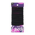 Goody Ouchless Damage-Free 2mm Elastics, Small Size for All Hair Types, Black, 50 Count