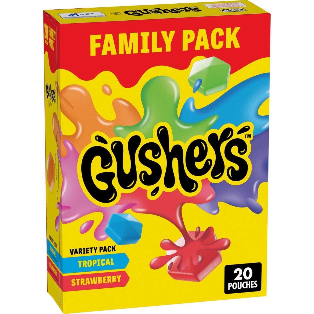 Gushers Gluten Free Tropical and Strawberry Fruit Flavored Snacks (20 Pouches)