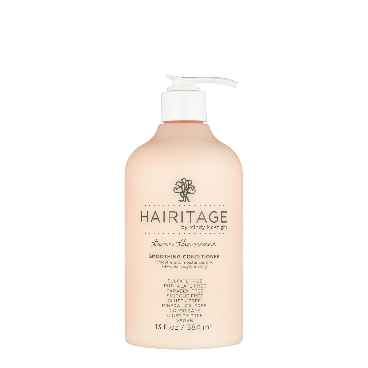 Hairitage Tame The Mane Hair Conditioner for Frizzy Hair, Jojoba & Avocado, 13 floz​, pump dispenser