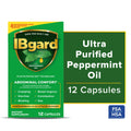 IBgard Gut Health Supplement, Peppermint Oil Capsules for Abdominal Comfort, 12 Capsules