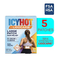 Icy Hot Lidocaine Pain Relief Patches, Numb Aggravated Nerves With Max Strength Lidocaine 4% and Menthol 1%, Fast-Acting Pain Relief for Minor Pain