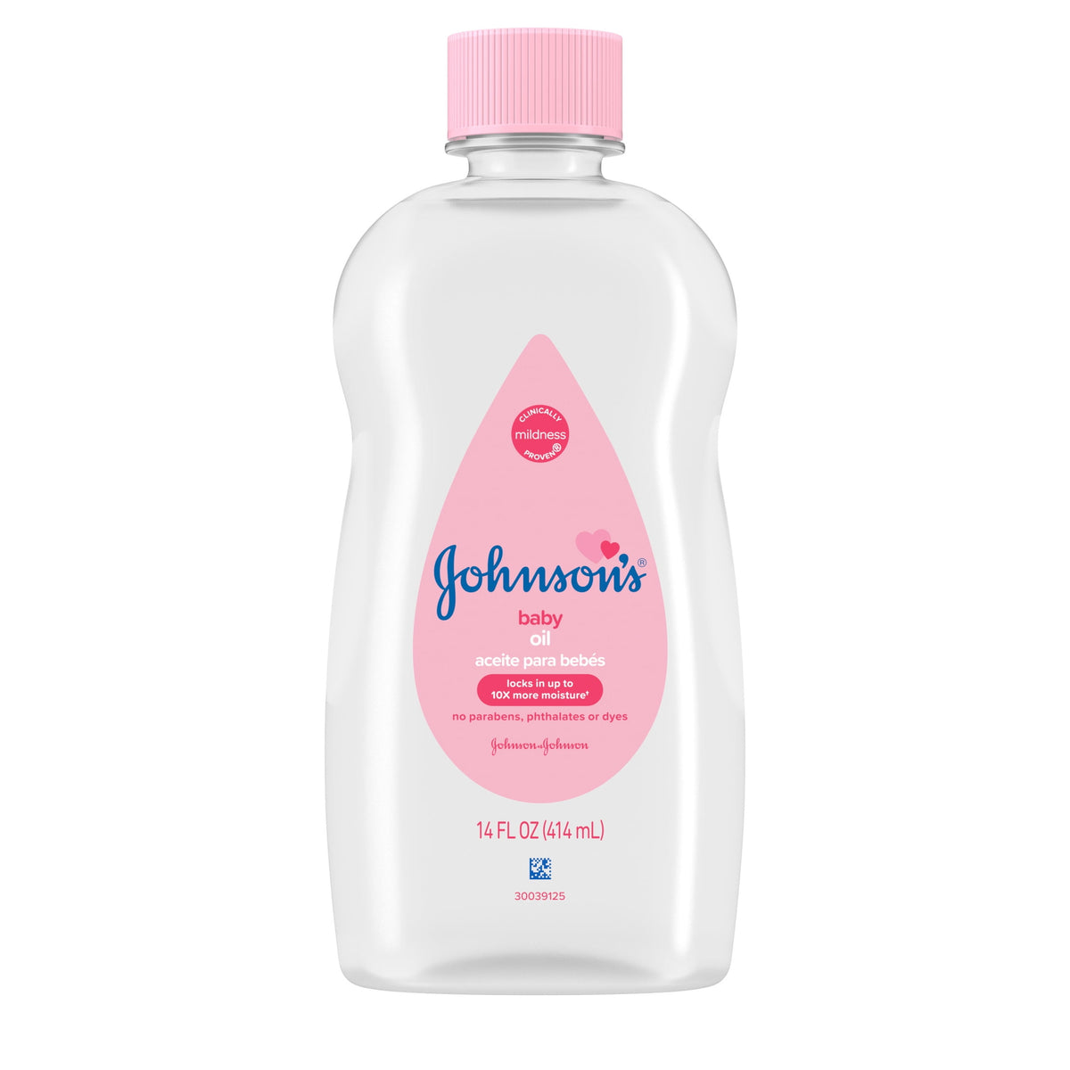 Johnson's Baby Body Moisturizing Oil, Liquid Mineral Oil for Baby Massage, Original, 14 fl oz
