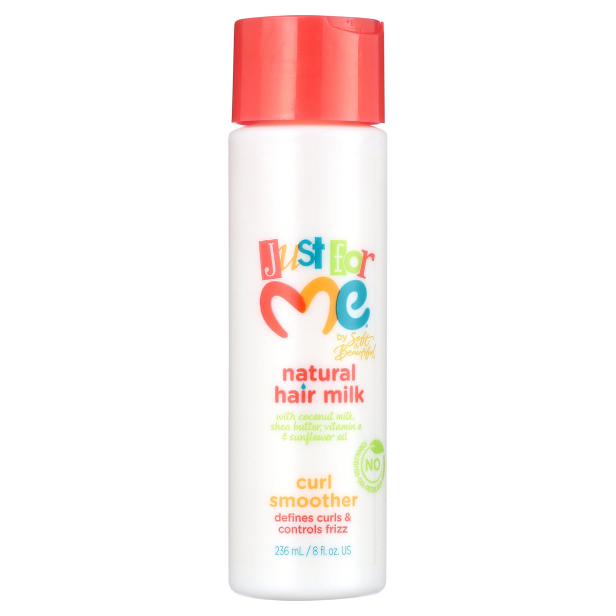 Just For Me By Soft & Beautiful Natural Hair Milk Curl Lotion, 8 fl oz, Tames Curly, Frizzy Hair