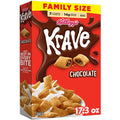 Kellogg's Krave Chocolate Breakfast Cereal, 7 Vitamins and Minerals, Family Size, 17.3  oz