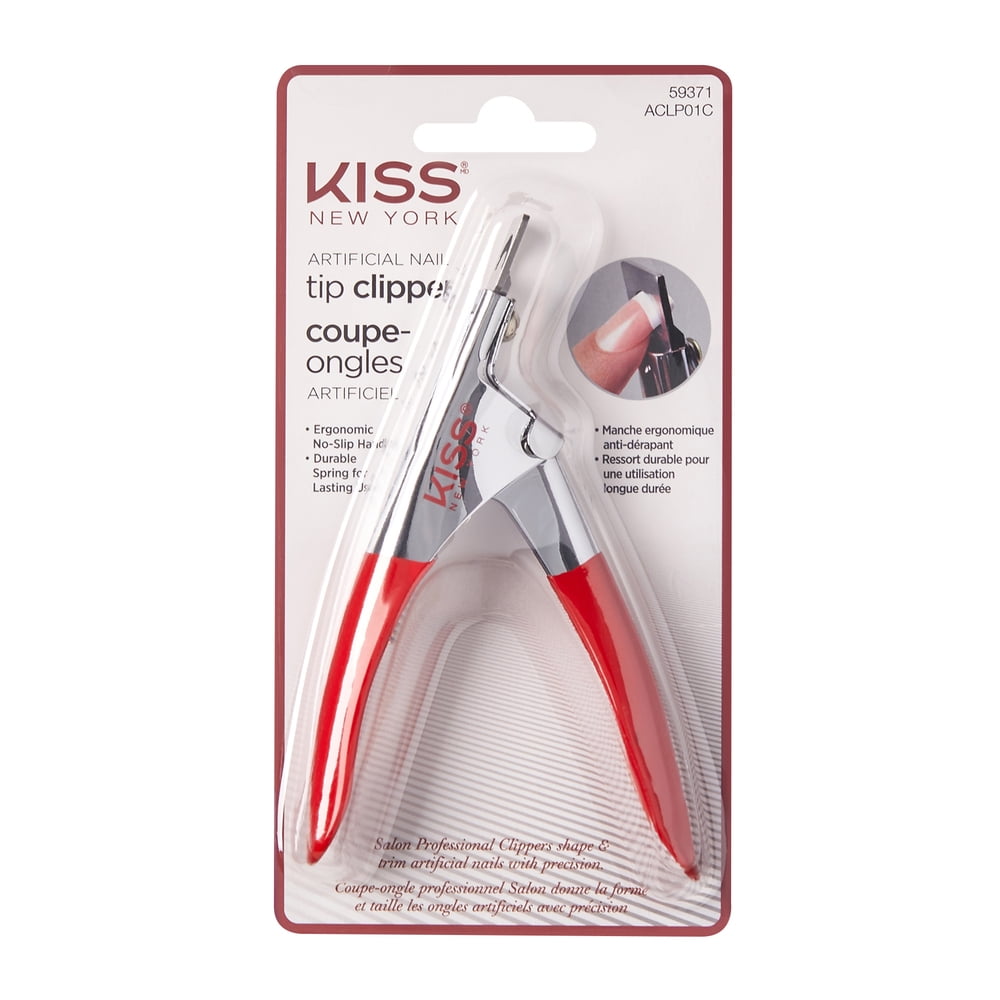 Kiss Professional Stainless Steel Artificial Acrylic Nail Tip Clipper, 1 Count