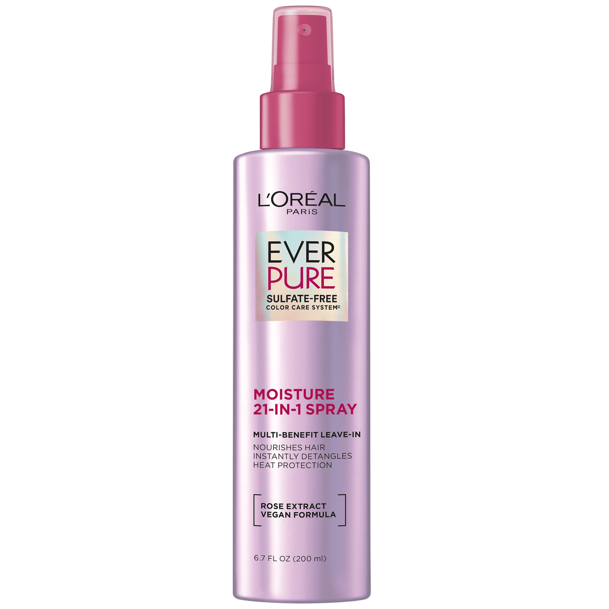 L'Oreal Paris EverPure 21 in 1 Perfecting Leave In Color Caring Spray, 6.8 fl oz