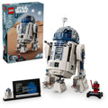LEGO Star Wars R2-D2 Brick Built Droid Figure, Collectible Star Wars Room Décor with Exclusive 25th Anniversary Minifigure Darth Malak, Creative Play