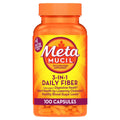 Metamucil Psyllium Husk Capsules, 100 Capsules, 3-in-1 Daily Fiber