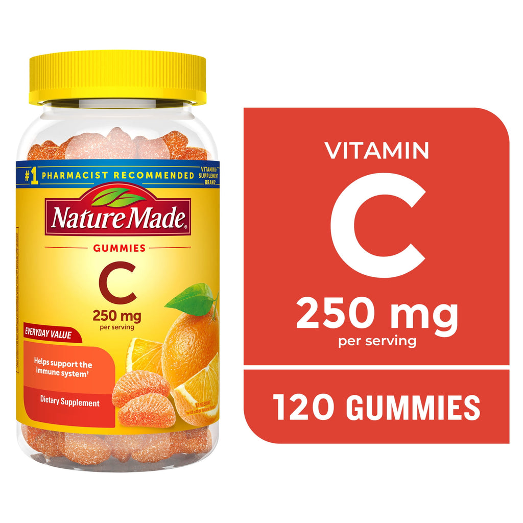 Nature Made Vitamin C Gummies for Immune Support, 250mg per Serving, 120 Count