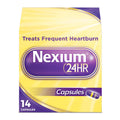 Nexium 24HR Acid Reducer Heartburn Relief Capsules for All-Day and All-Night Protection From Frequent Heartburn With Esomeprazole Magnesium, 14 Count
