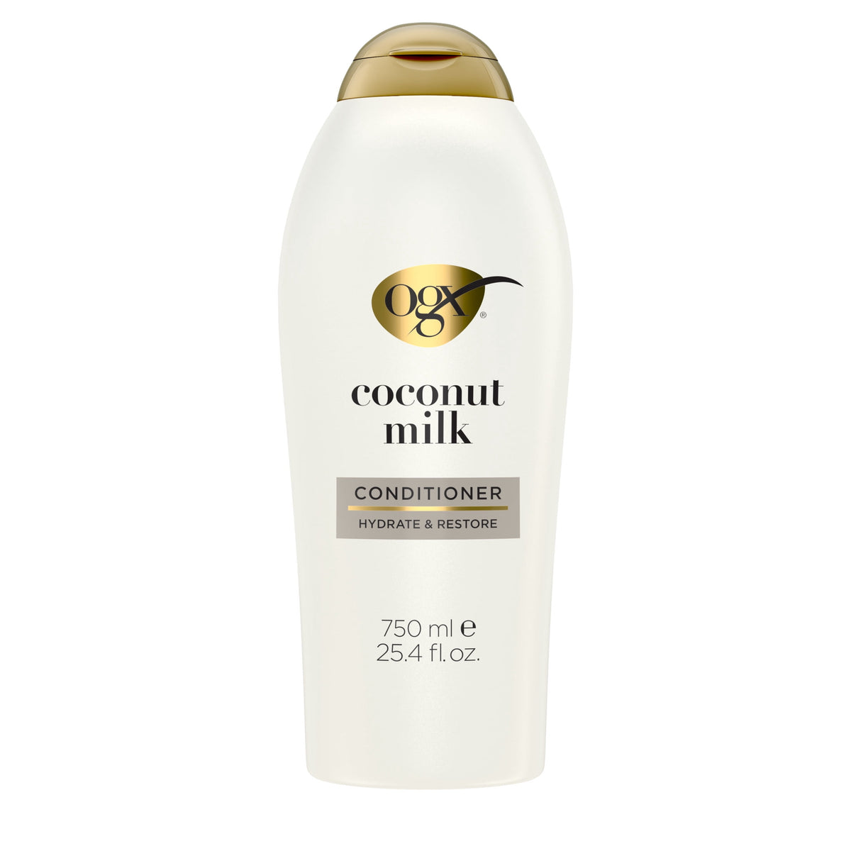 OGX Nourishing + Coconut Milk Moisturizing Daily Conditioner with Egg White Protein, 25.4 fl oz