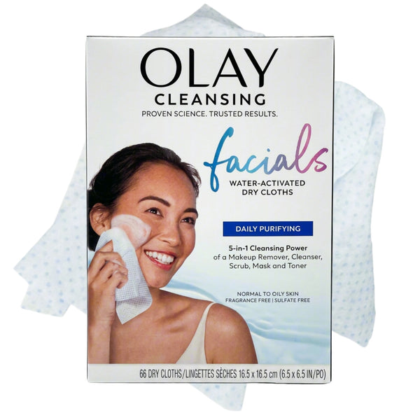 Olay Makeup Remover Wipes, Daily Facials,&nbsp;&nbsp;Fragrance-Free, Gentle Face Cleanser, 66 Count