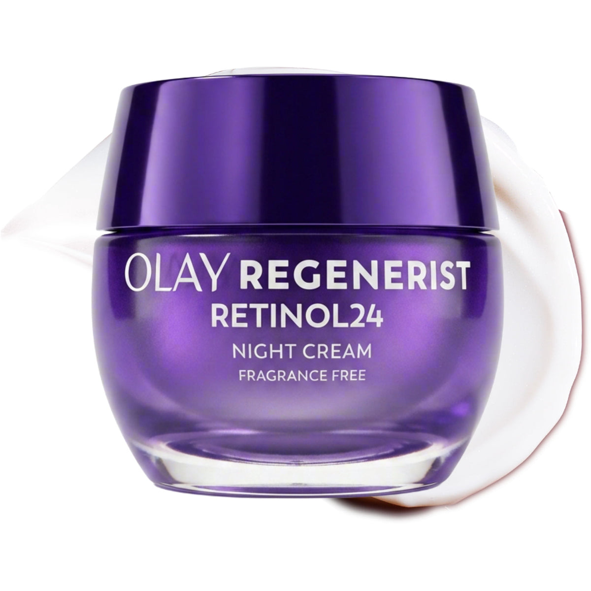 Olay Regenerist Retinol 24 Night Cream for Women, Anti-Aging Moisturizer, Fragrance-Free, Non-Greasy, Anti-Wrinkle, Hydrating Skin Care with Triple