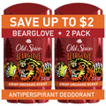 Old Spice Men's Deodorant, Invisible Solid, Antiperspirant Deodorant Stick for Men, Bearglove, 2.6 oz, 2 Pack