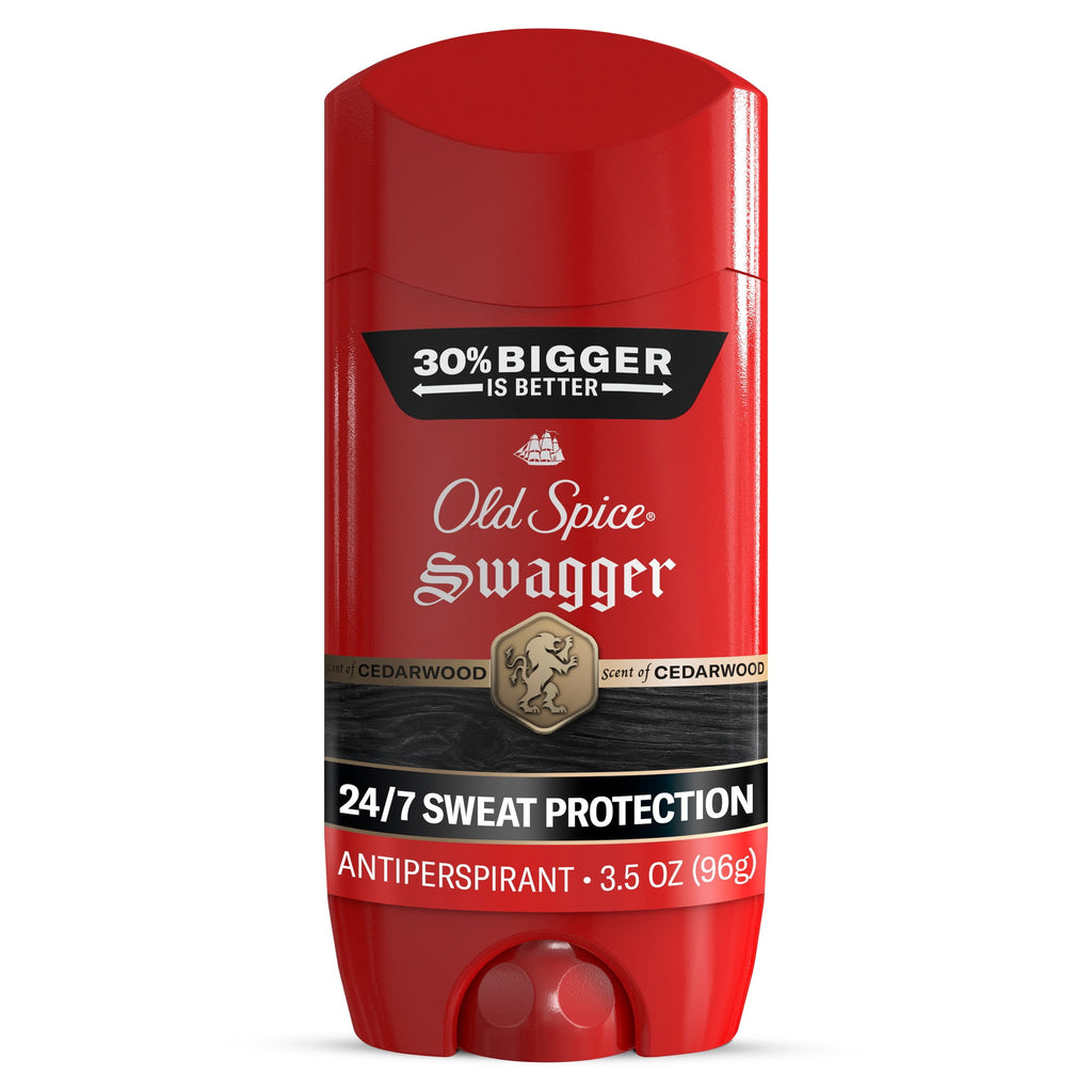 Old Spice Deodorant for Men, Antiperspirant, Swagger, 24/7 Sweat & Odor Protection, 3.4 oz