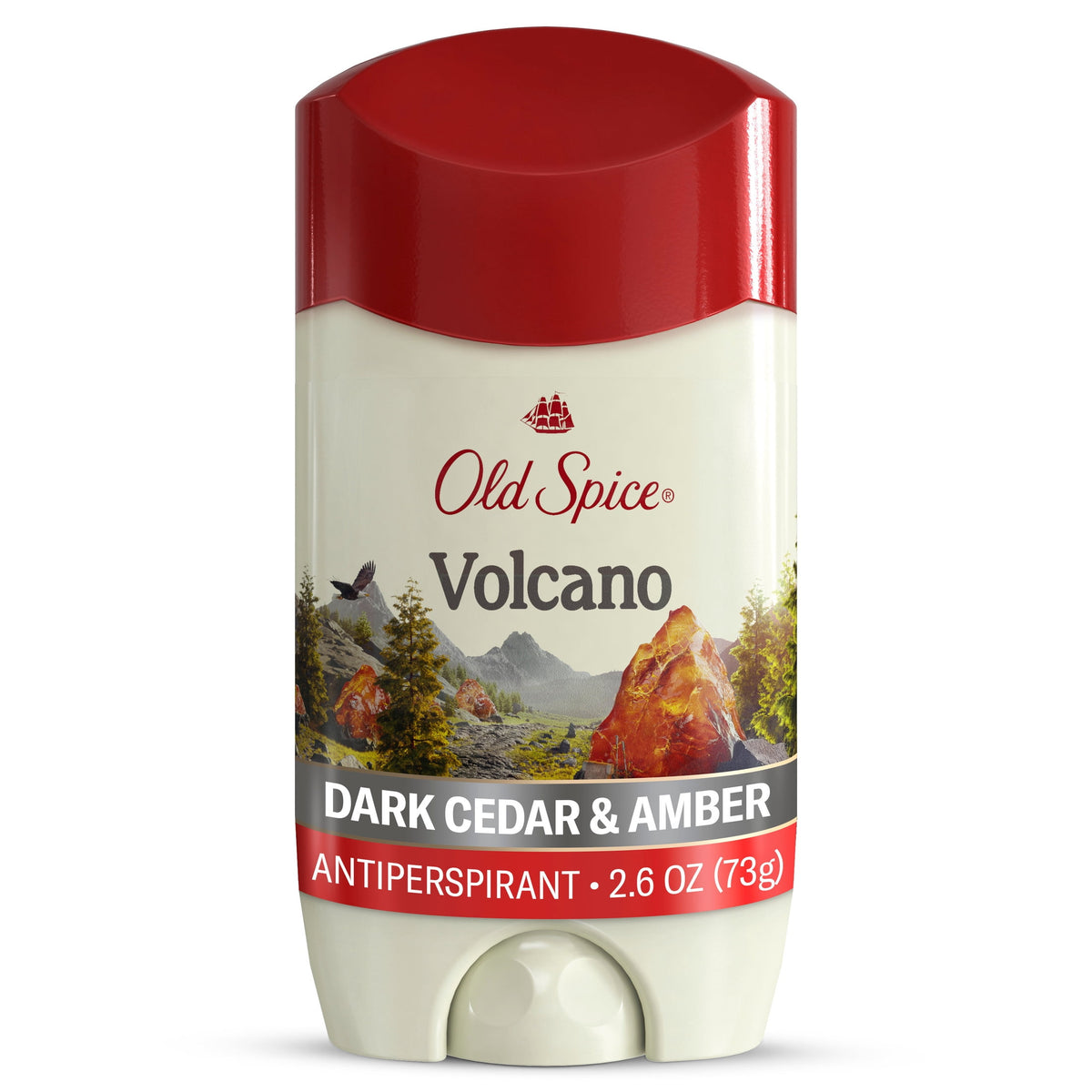 Old Spice Antiperspirant Deodorant for Men, Invisible Solid Stick, Volcano with Charcoal, 2.6 oz