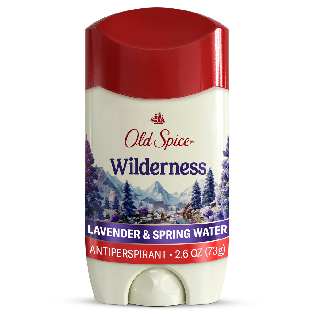 Old Spice Men's Antiperspirant Deodorant, Invisible Solid Stick, Wilderness with Lavender, 2.6 oz
