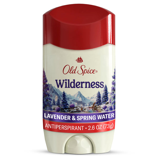 Old Spice Men's Antiperspirant Deodorant, Invisible Solid Stick, Wilderness with Lavender, 2.6 oz
