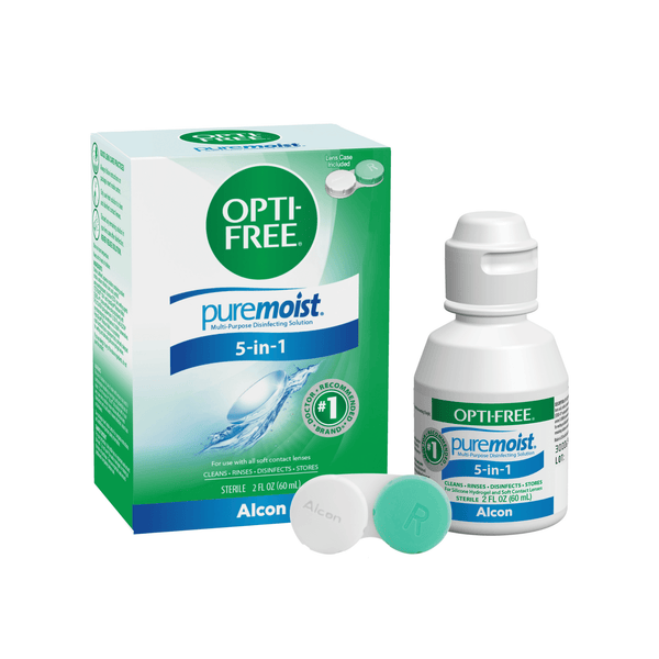 OPTI-FREE Puremoist Multi-Purpose Disinfecting Contact Lens Solution, 2 fl oz