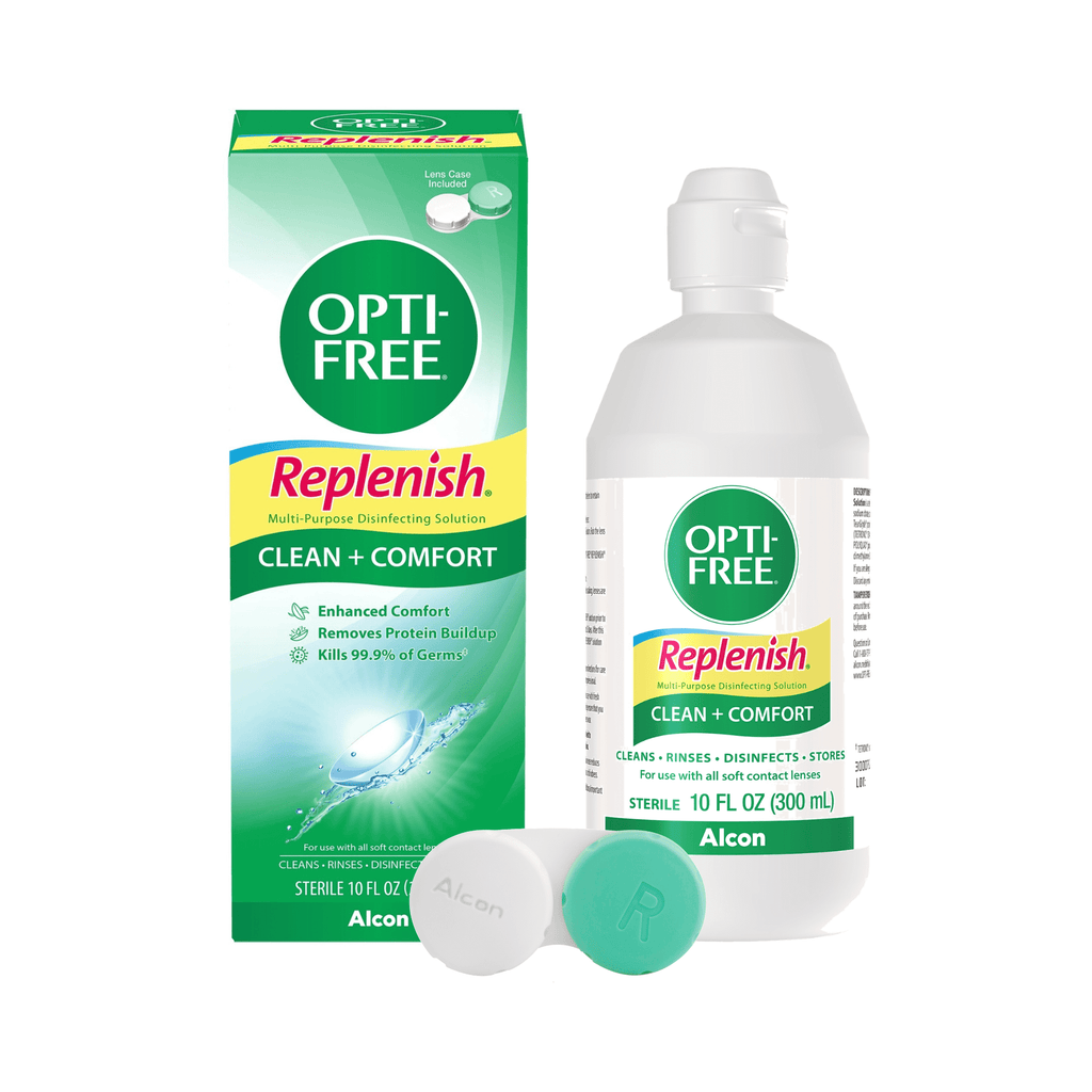OPTI-FREE Replenish Multi-Purpose Disinfecting Contact Lens Solution, 10 fl oz