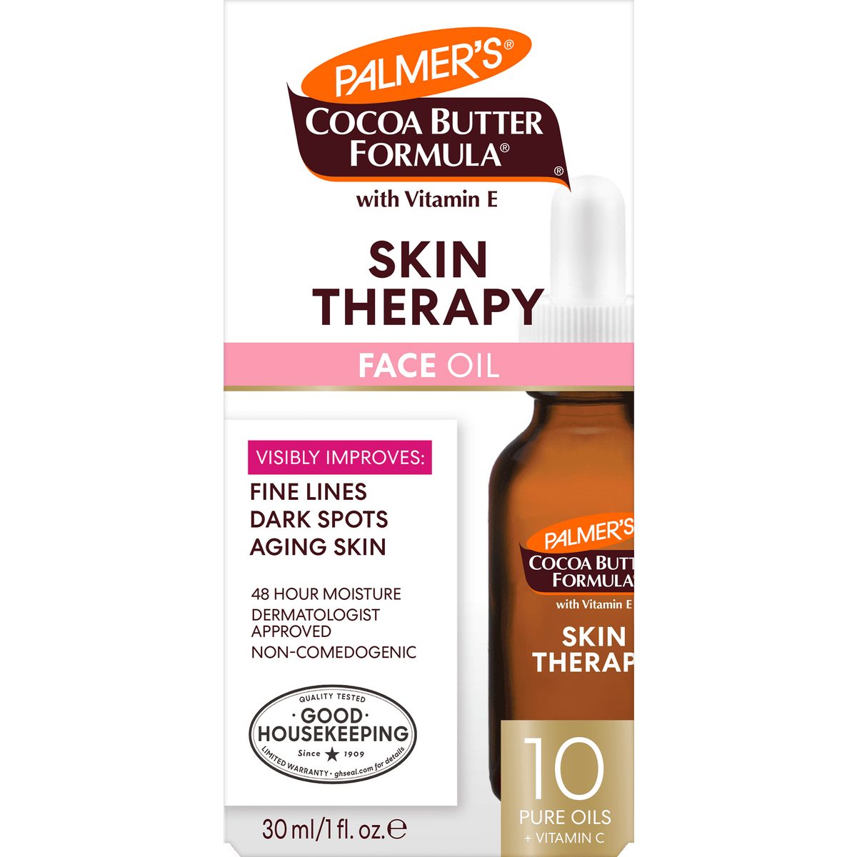 Palmer's Cocoa Butter Formula Rosehip Fragrance Skin Therapy Oil for Face, Vitamin C Retinol, 1 fl oz