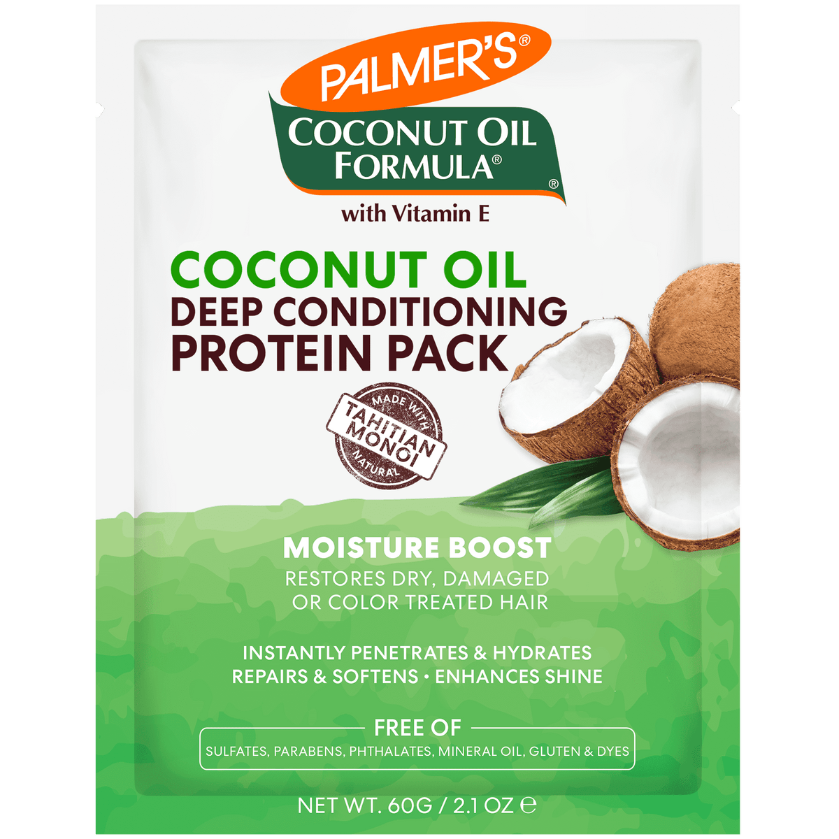 Palmer's Coconut Oil Deep Conditioning Protein Pack, 2.1 Oz