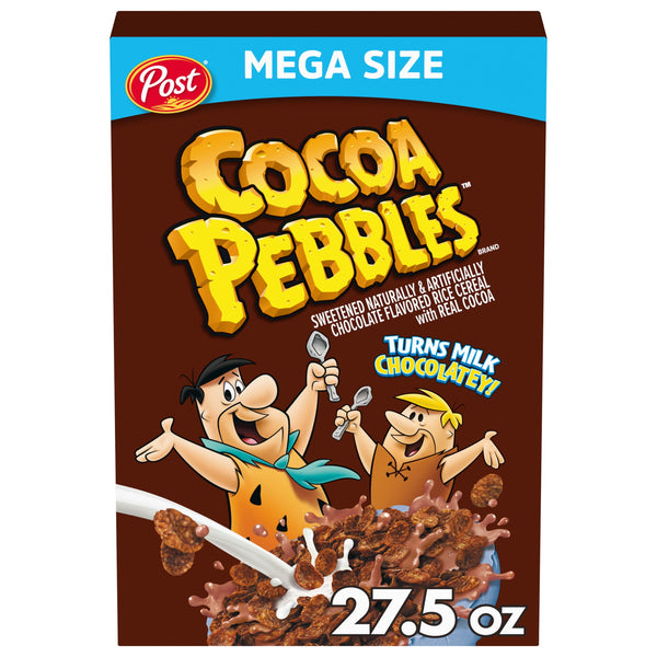 Cocoa PEBBLES Chocolate Gluten Free Breakfast Cereal, 27.5 oz Box