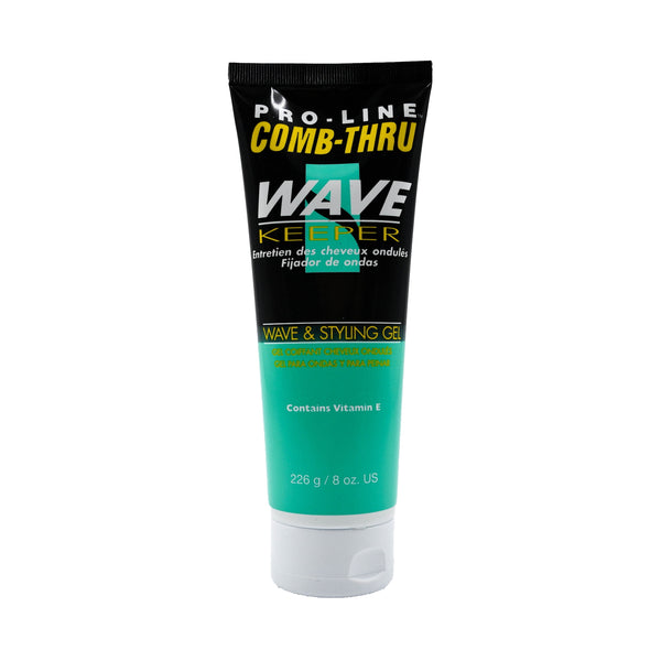 Pro Line Comb-Thru Wave Keeper Styling Gel, 8 oz, Hair & Scalp Conditioner, Moisturizing, Unisex