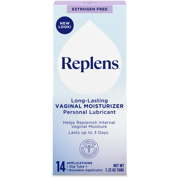 Replens Long Lasting Vaginal Moisturizer with Reusable Applicator, 14 Applications