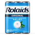 Rolaids Original Strength Antacid, 30 Chewable Tablets, Mint Flavor, Original Strength Heartburn Relief, 3 x 10 Tablets