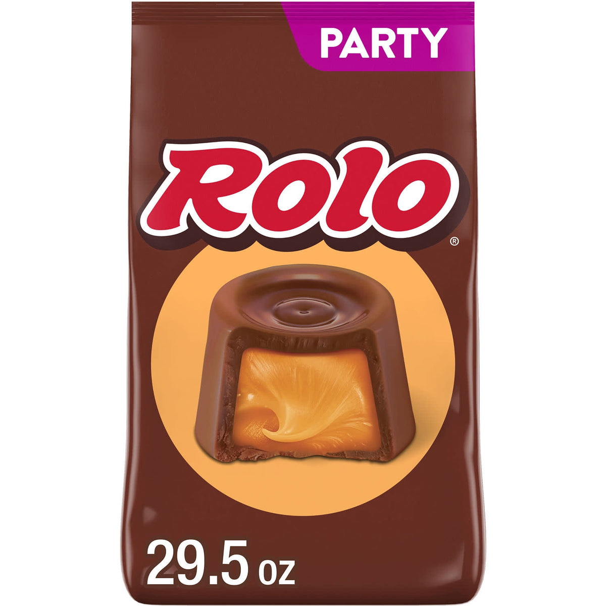 Rolo Rich Chocolate Caramels Candy, Party Pack, 29.5 oz