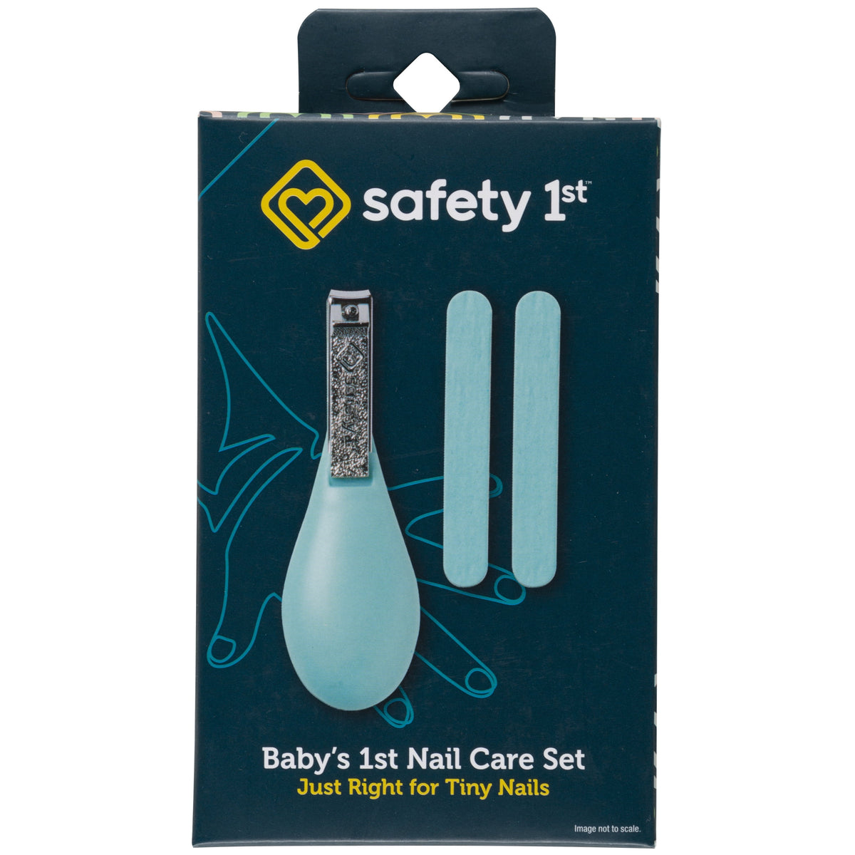 Safety 1st Baby's 1st Nail Care Clipper Emery Board Set, Sea Stone Aqua, Infant
